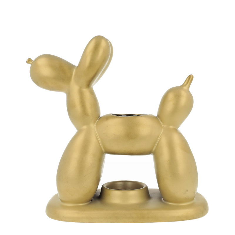 Brucia Essenze in Ceramica Balloon Dog Oro 22 x 10 x 23 cm
