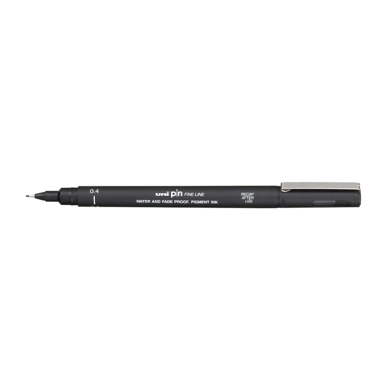 Marcatore a Penna Uni Pin Fineliner con Punta 0,4 mm Nero