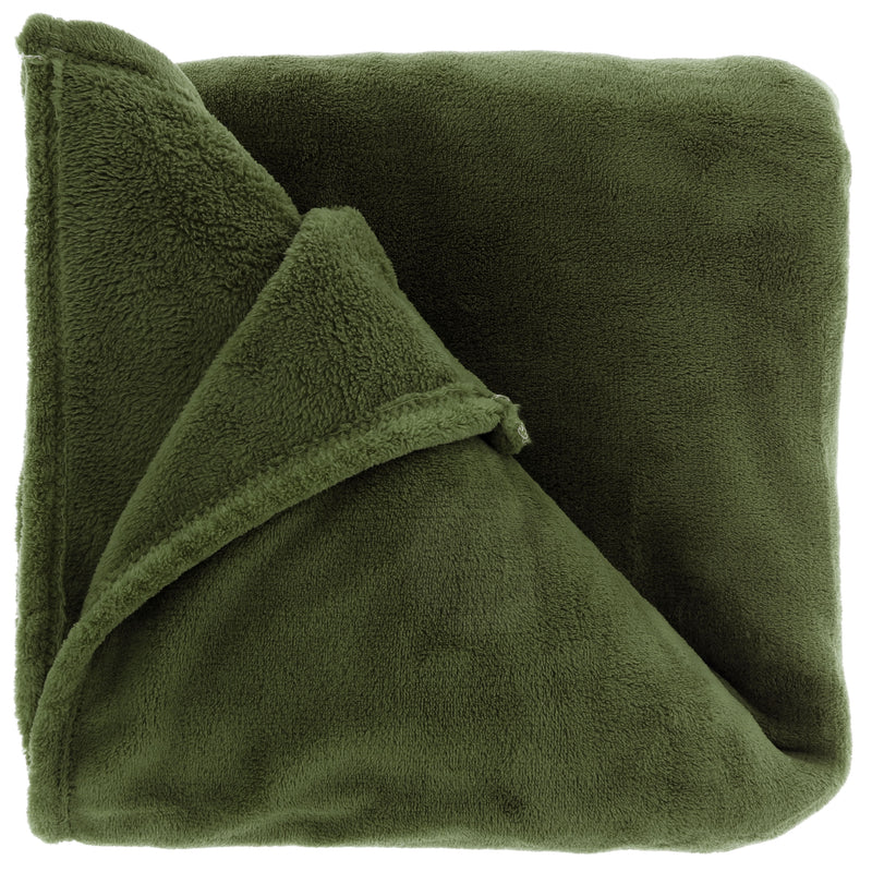 Coperta in Pile Claudi Verde 130 x 160 cm