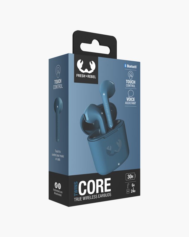 Auricolari True Wireless Fresh & Rebel Twins Core Steel Blue