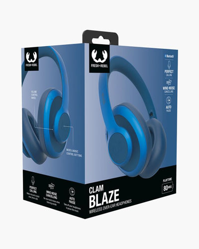 Cuffie Bluetooth Clam Blaze Fresh & Rebel True Blue