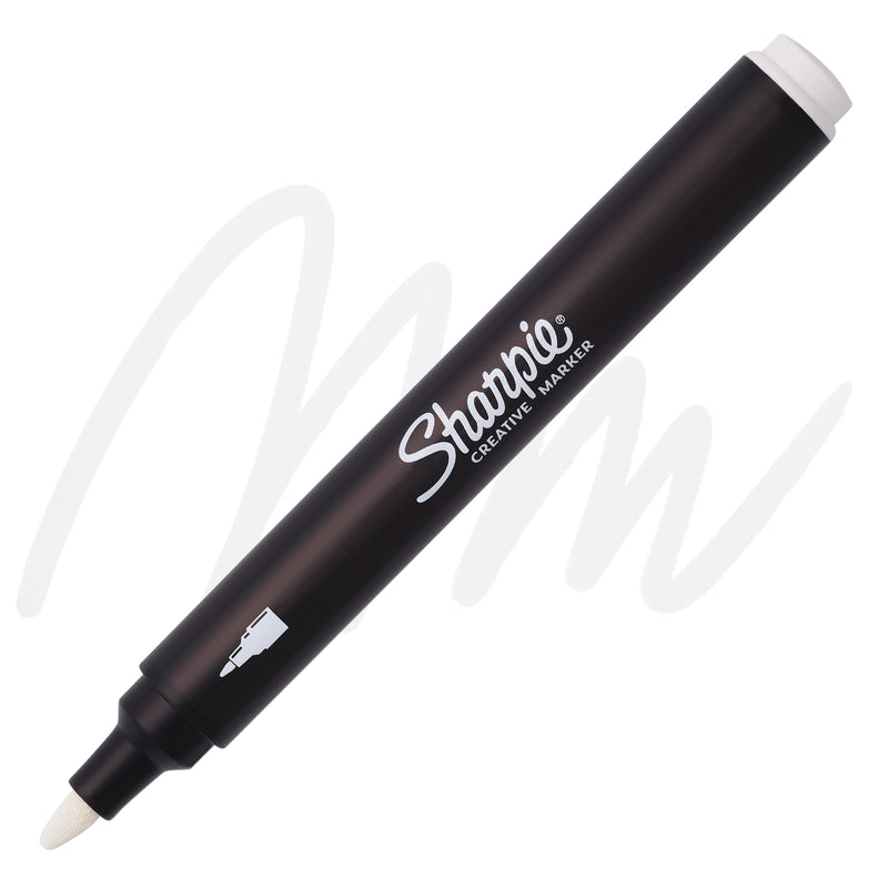 Pennarello Marcatore Sharpie Acrylic Creative a Punta Tonda Bianco