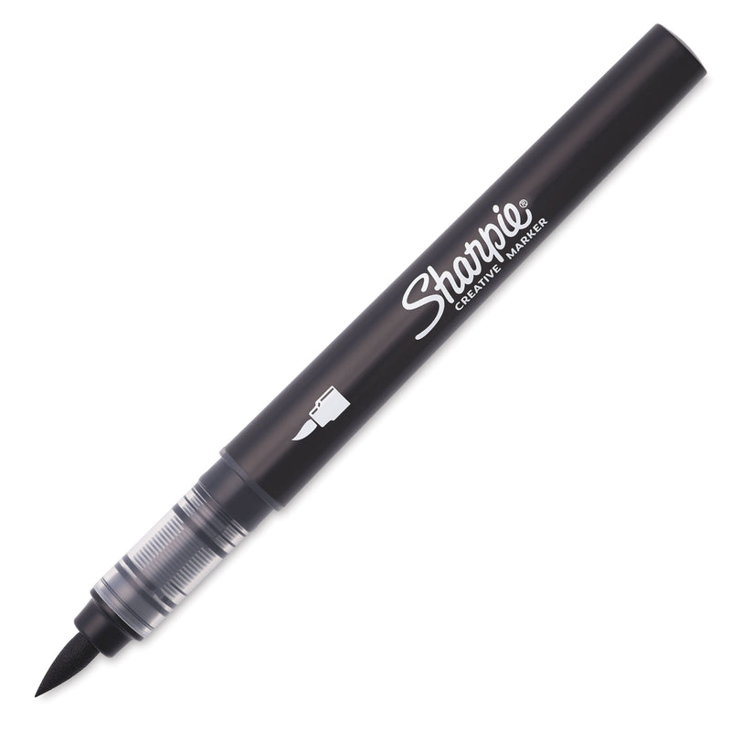 Pennarello Marcatore Sharpie Acrylic Creative a Punta Brush Nero