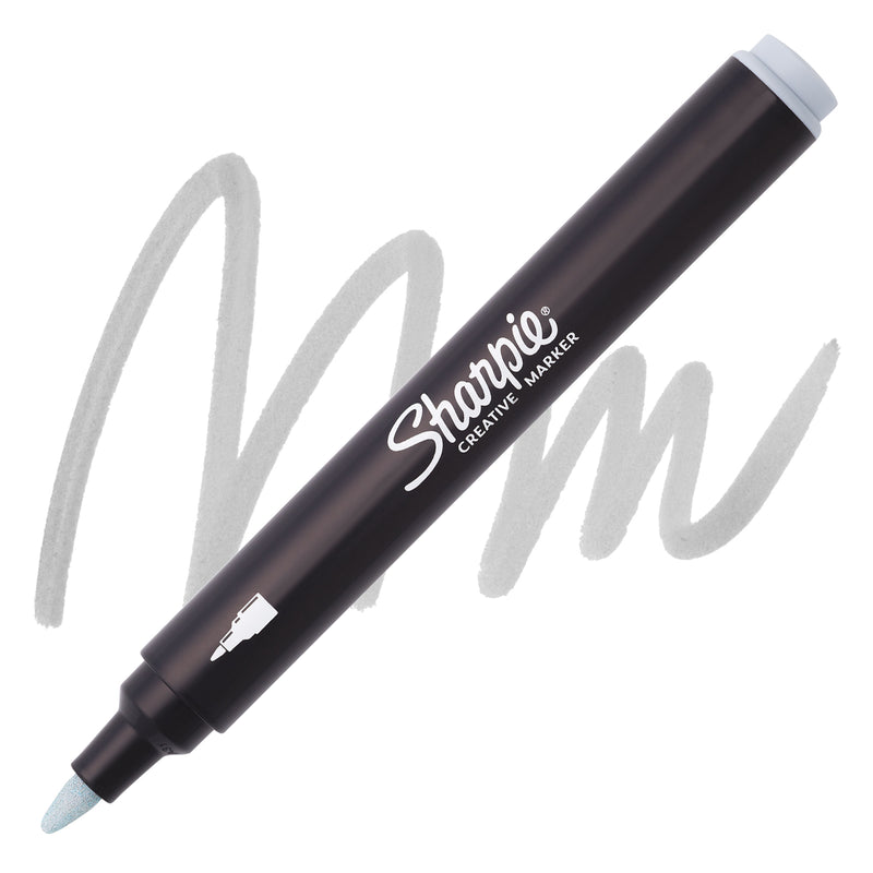 Pennarello Marcatore Sharpie Acrylic Creative a Punta Tonda Grigio