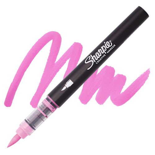 Pennarello Marcatore Sharpie Acrylic Creative a Punta Brush Rosa