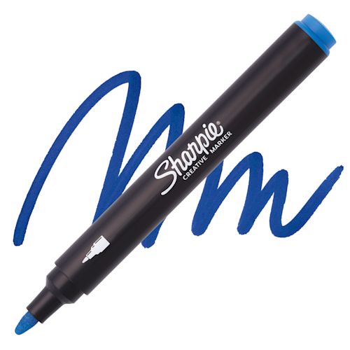 Pennarello Marcatore Sharpie Acrylic Creative a Punta Tonda Blu