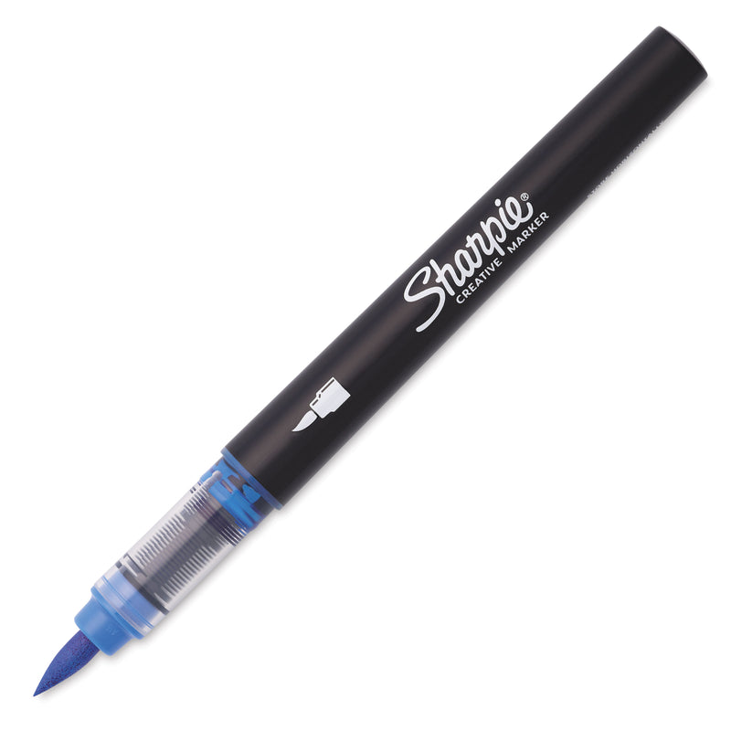Pennarello Marcatore Sharpie Acrylic Creative a Punta Brush Blu Parang