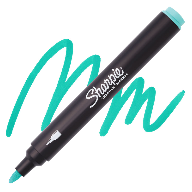 Pennarello Marcatore Sharpie Acrylic Creative a Punta Tonda Verde Acqua