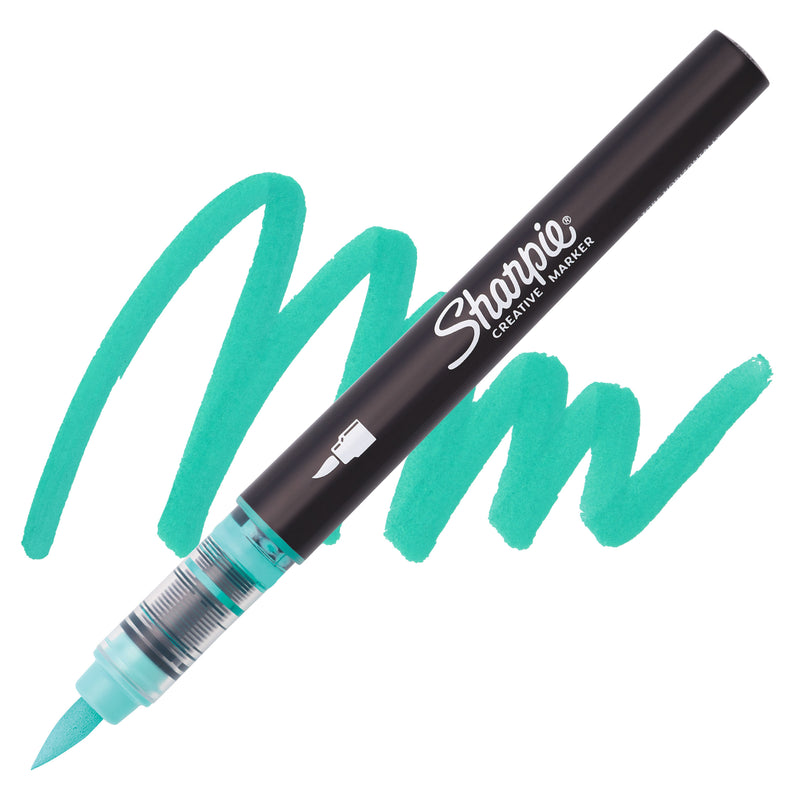 Pennarello Marcatore Sharpie Acrylic Creative a Punta Brush Verde Acqua