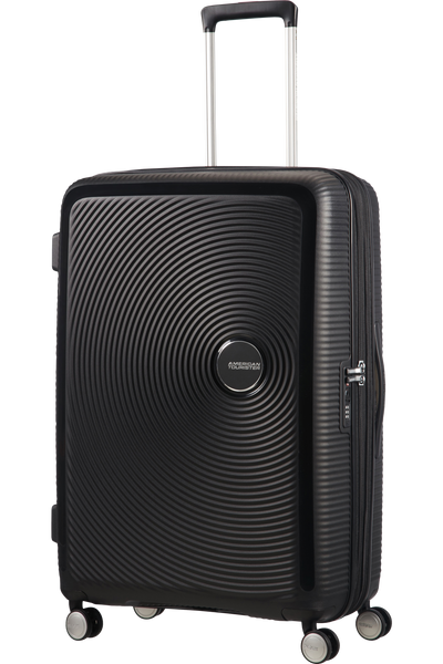 Valigia Grande Espandibile American Tourister Soundbox Spinner 77 cm con TSA Bass Black