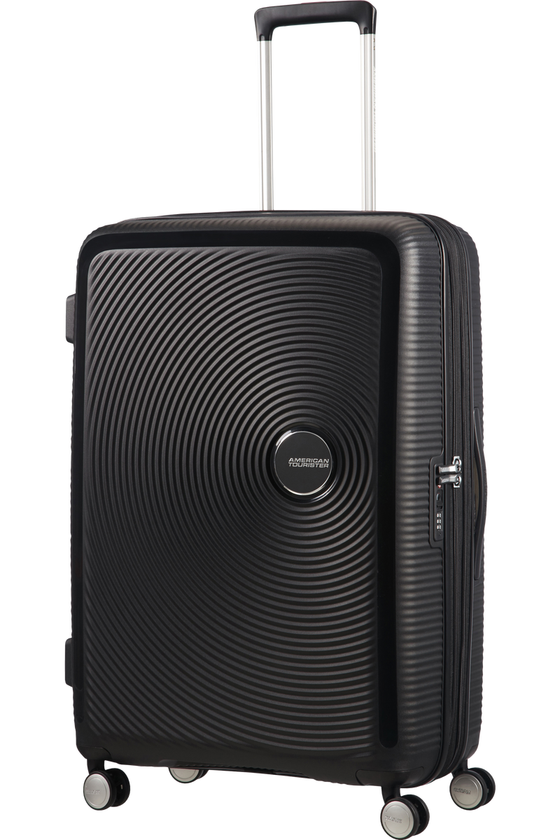 Valigia Grande Espandibile American Tourister Soundbox Spinner 77 cm con TSA Bass Black