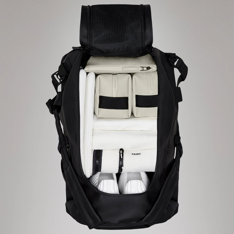 Borsone RAINS Texel Duffel Bag Small Impermeabile W3 Black