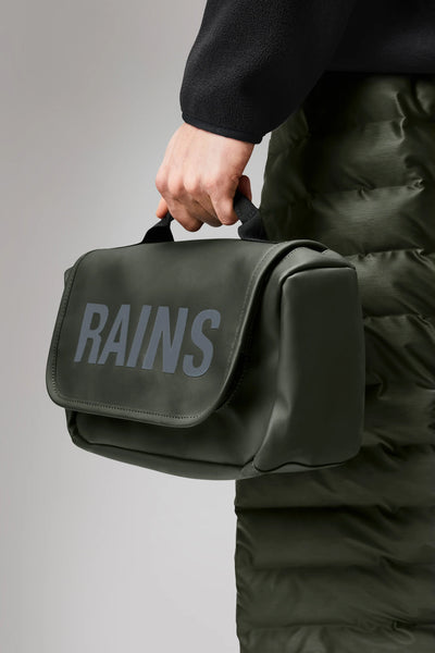 Beauty Case Texel Wash Bag RAINS Impermeabile W3 Green