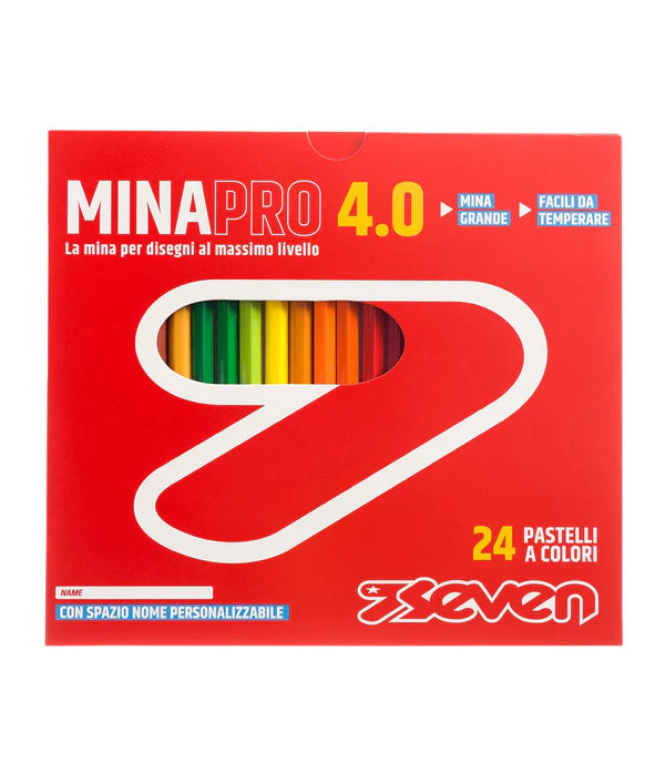 Pastelli a Colori Seven MinaPro 4.0 - 24 pezzi