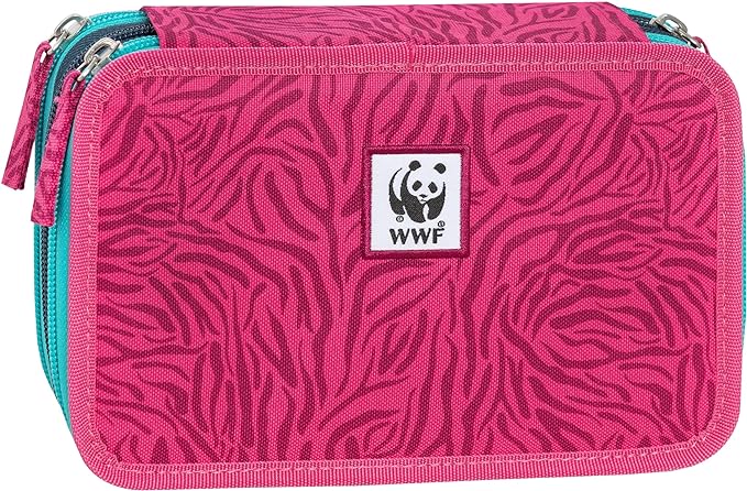 Astuccio Corredo 3 Zip WWF Illustrato Panda