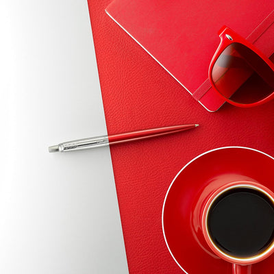 Penna a Sfera Parker Jotter Core Kensington Red con Punta Media e Inchiostro Blu