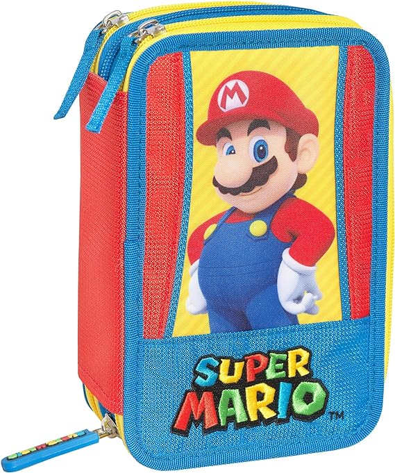 Astuccio Corredo 3 Zip Supermario