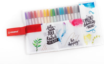 Pennarelli Stabilo Pen 68 Brush in Rotolo - 18 pezzi