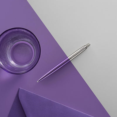 Penna a Sfera Parker Jotter Core Victoria Violet con Punta Media e Inchiostro Blu