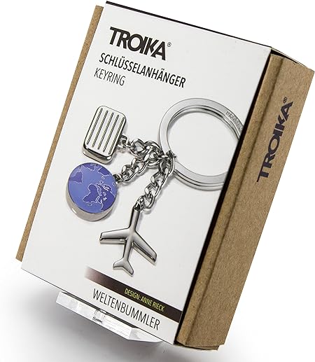 Troika Portachiavi 6 cm argento KR10-03/CH Multi/Argento 6 cm Portach Troika Portachiavi 6 cm argento KR10-03/CH Multi/Argento 6 cm Portach