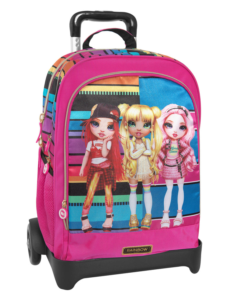 Zaino Organizzato Trolley Staccabile Rainbow High