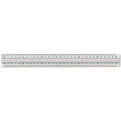 Riga Triplodecimetro in Alluminio Arda Profil 30 cm