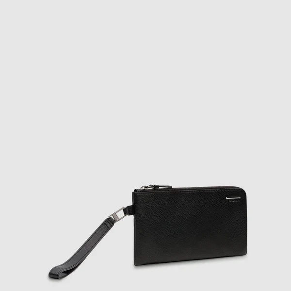 Pochette da Polso Piquadro in Pelle Modus Nero