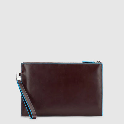 Pochette da Uomo Piquadro in Pelle Porta iPad®mini Blue Square Mogano