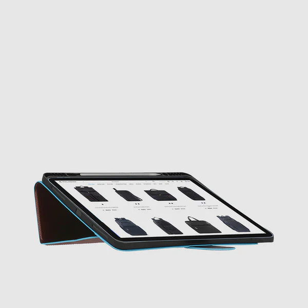 Cover in Pelle a Leggio Piquadro Blue Square per iPad®Pro 12,9&