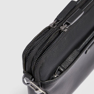 Pochette da Uomo Piquadro Modus Porta iPad®mini in Pelle con Polsiera Blu