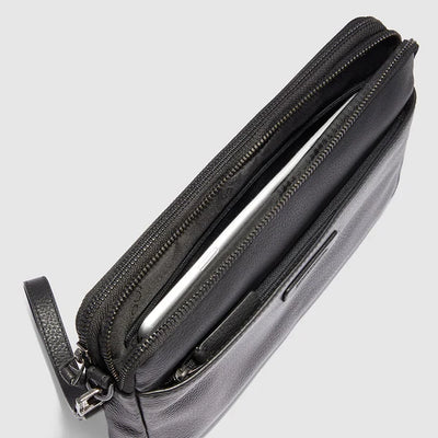 Pochette da Uomo Piquadro Modus Porta iPad®mini in Pelle con Polsiera Blu