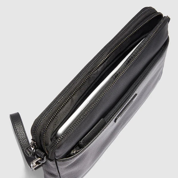Pochette da Uomo Piquadro Modus Porta iPad®mini in Pelle con Polsiera Blu