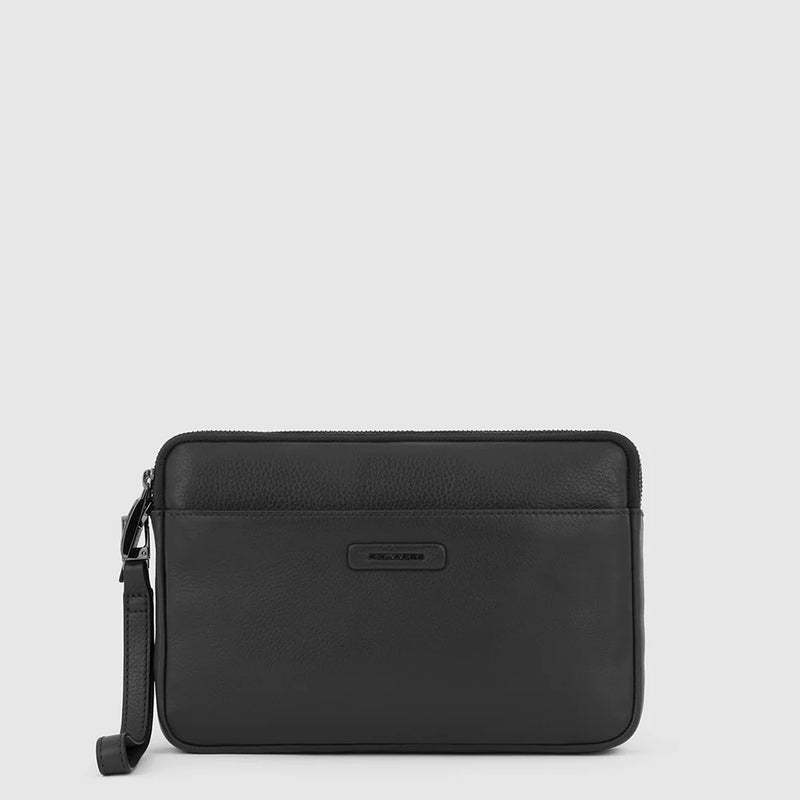Pochette da Uomo Piquadro Modus Porta iPad®mini in Pelle con Polsiera Nero