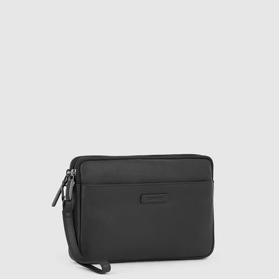 Pochette da Uomo Piquadro Modus Porta iPad®mini in Pelle con Polsiera Nero