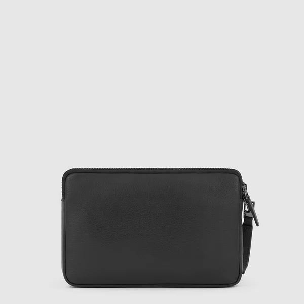 Pochette da Uomo Piquadro Modus Porta iPad®mini in Pelle con Polsiera Nero