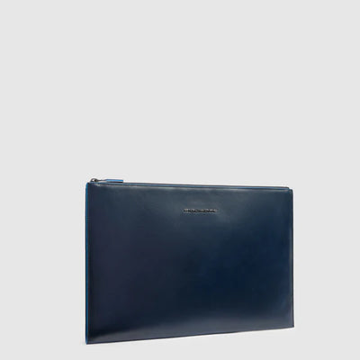 Pochette Piquadro Blue Square in Pelle Porta iPad®Pro 12,9'' Blu