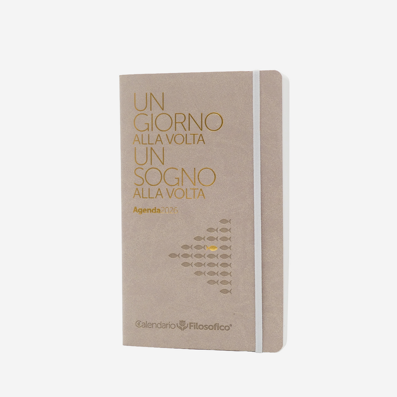 Agenda 12 Mesi Filosofica Giornaliera Intempo 2026 Media Beige 13 x 21 cm