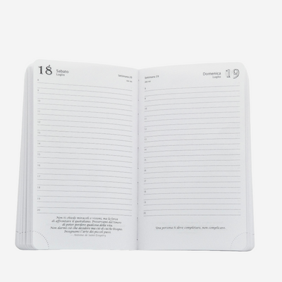 Agenda 12 Mesi Filosofica Giornaliera Intempo 2026 Media Beige 13 x 21 cm