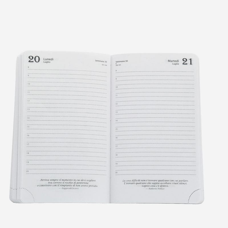 Agenda 12 Mesi Filosofica Giornaliera Intempo 2026 Media Beige 13 x 21 cm