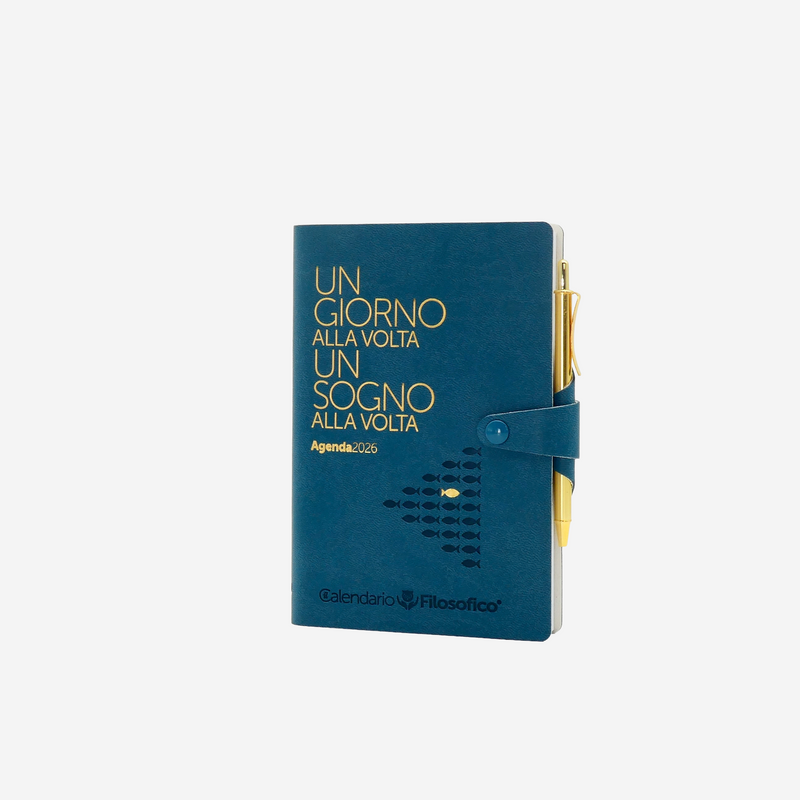 Agenda 12 Mesi Filosofica Giornaliera Intempo 2026 Piccola Verde 9 x 14 cm