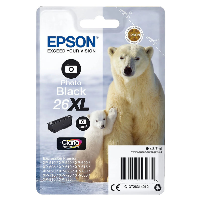 Cartuccia Originale Epson 26XL Nero