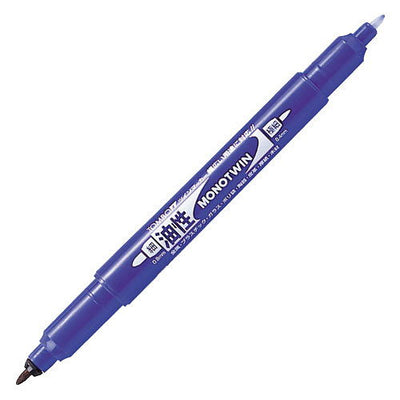 Marker Calligrafico Tombow Mono Twin a Doppia Punta Blu