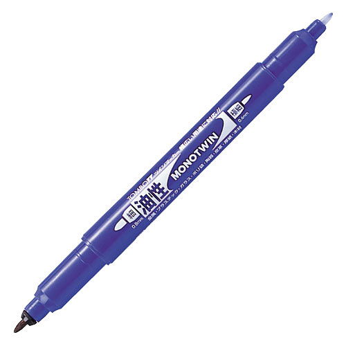 Marker Calligrafico Tombow Mono Twin a Doppia Punta Blu
