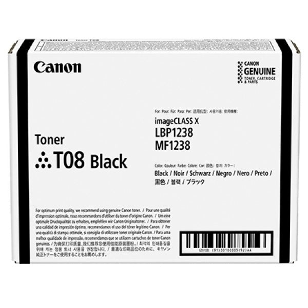 Toner Originale Canon T08 Nero