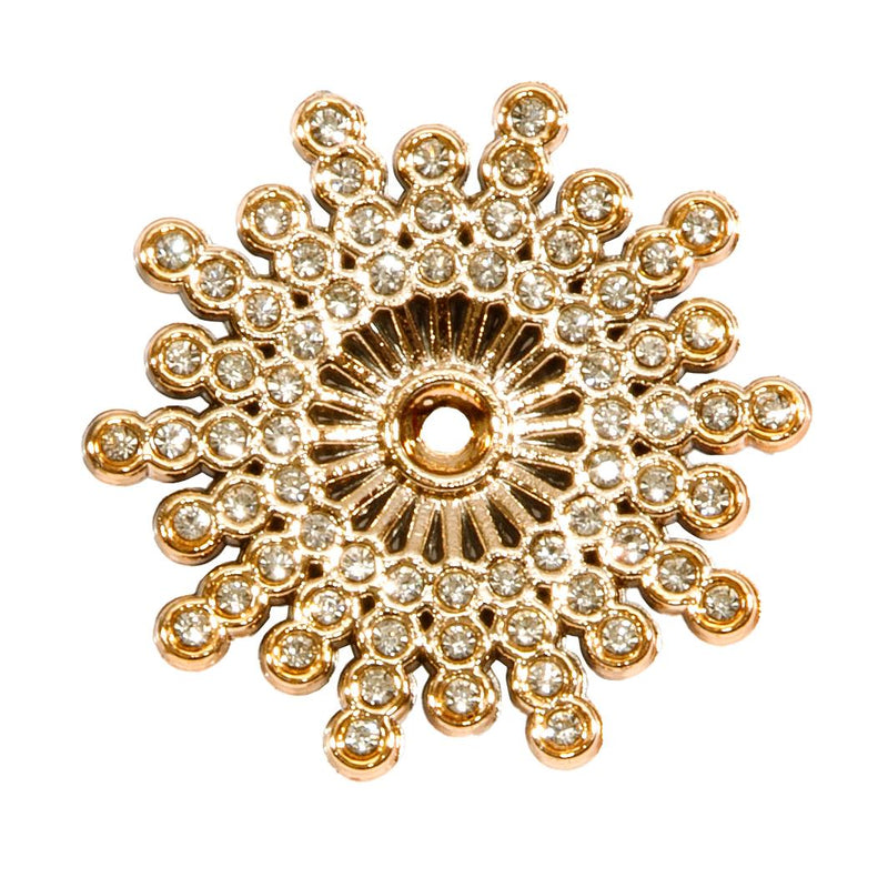 Spilla Gioiello Sole Oro 3,5 cm