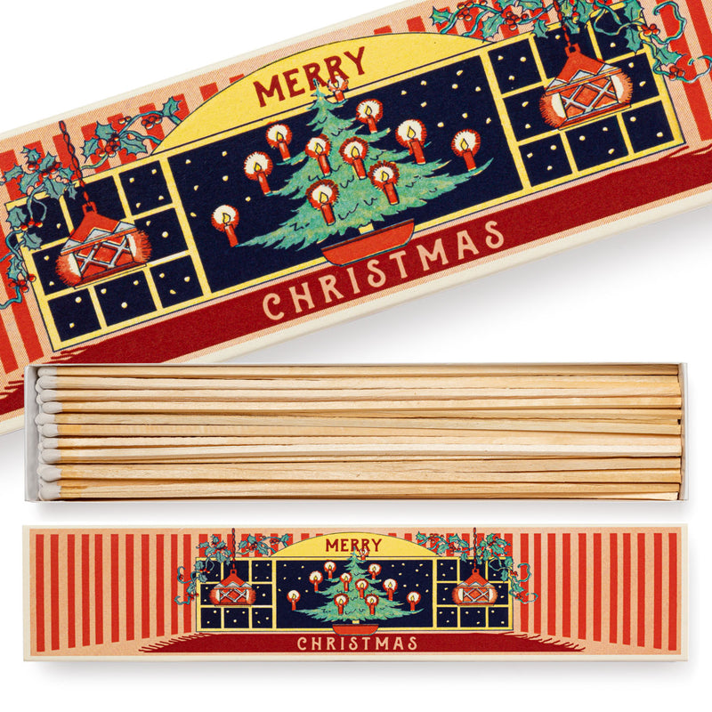Luxury Box Fiammiferi in Legno Christmas at Home
