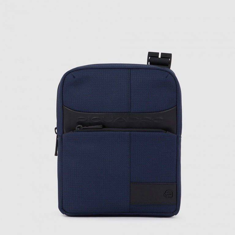 Borsello da Uomo Piquadro Wollen in Tessuto Gommato Porta iPad®Mini Blu