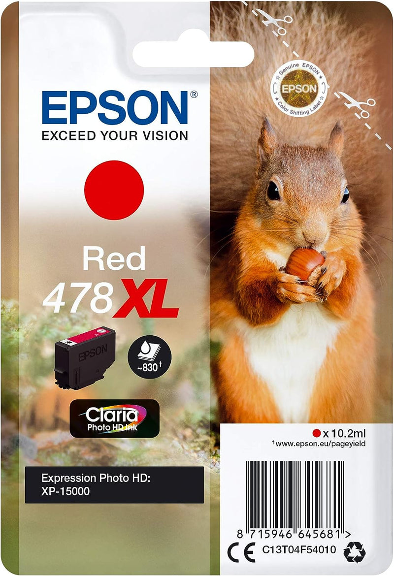 Cartuccia Originale Epson 478 XL Rosso