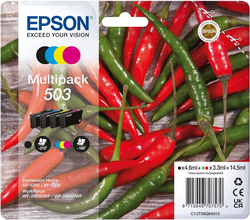 Multipack Cartucce Originali Epson 503 C+M+Y+K
