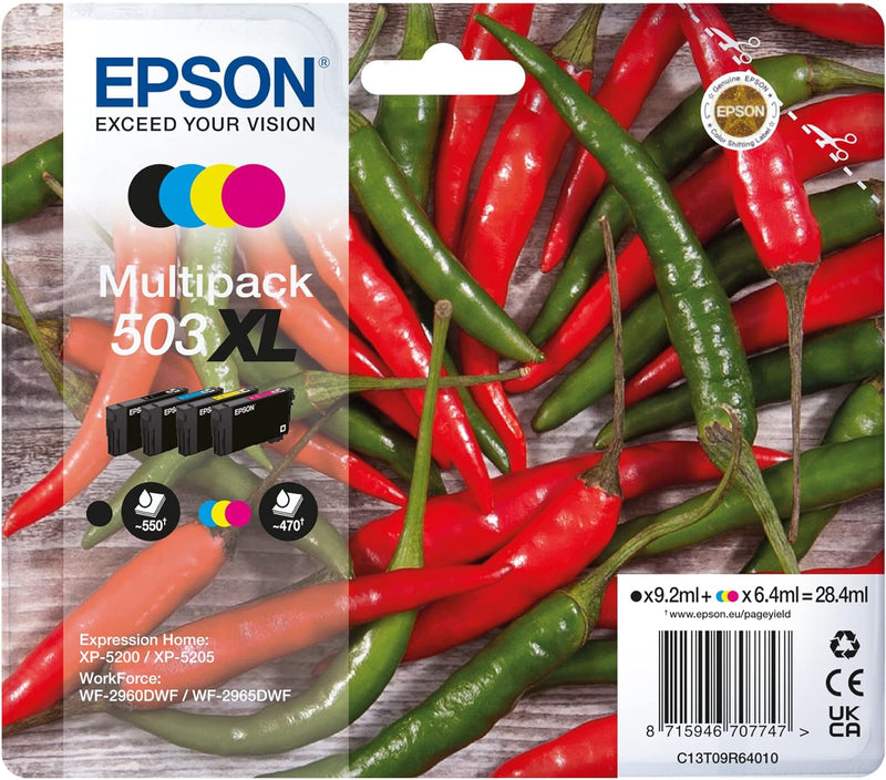 Multipack Cartucce Originali Epson 503 XL C+M+Y+K